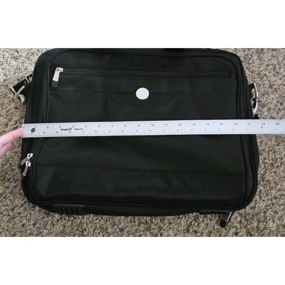 DELL Black Computer Laptop Shoulder Bag Case Briefcase Carry On Luggage Pockets - Picture 16 of 16